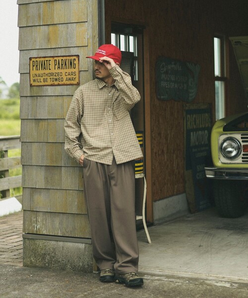 B:MING by BEAMS(ビーミングバイビームス)の「チェック ショートレングス シャツ(シャツ/ブラウス・メンズ・ベージュ/ブルー・X-LARGE/LARGE/MEDIUM/SMALL)」の4枚目の写真