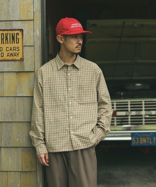 B:MING by BEAMS(ビーミングバイビームス)の「チェック ショートレングス シャツ(シャツ/ブラウス・メンズ・ベージュ/ブルー・X-LARGE/LARGE/MEDIUM/SMALL)」の5枚目の写真