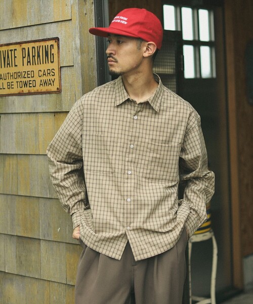 B:MING by BEAMS(ビーミングバイビームス)の「チェック ショートレングス シャツ(シャツ/ブラウス・メンズ・ベージュ/ブルー・X-LARGE/LARGE/MEDIUM/SMALL)」の19枚目の写真