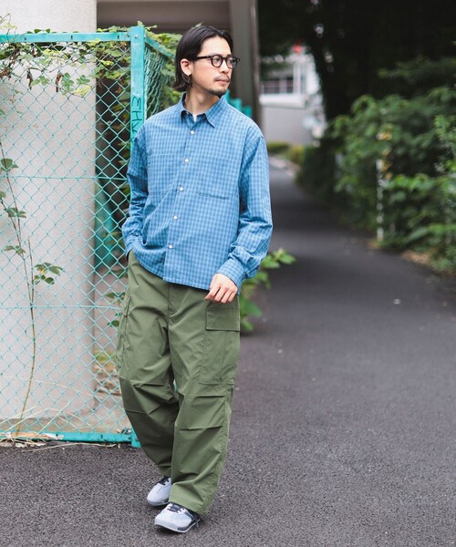 B:MING by BEAMS(ビーミングバイビームス)の「チェック ショートレングス シャツ(シャツ/ブラウス・メンズ・ベージュ/ブルー・X-LARGE/LARGE/MEDIUM/SMALL)」の11枚目の写真