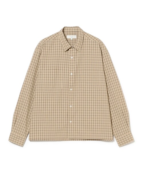 B:MING by BEAMS(ビーミングバイビームス)の「チェック ショートレングス シャツ(シャツ/ブラウス・メンズ・ベージュ/ブルー・X-LARGE/LARGE/MEDIUM/SMALL)」の13枚目の写真