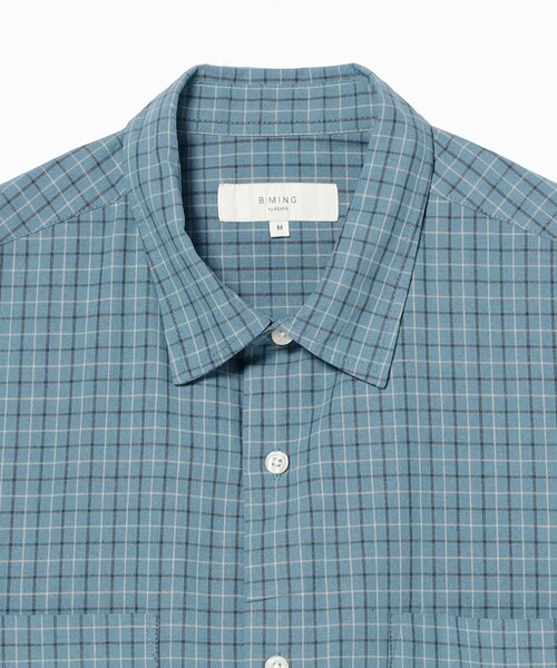 B:MING by BEAMS(ビーミングバイビームス)の「チェック ショートレングス シャツ(シャツ/ブラウス・メンズ・ベージュ/ブルー・X-LARGE/LARGE/MEDIUM/SMALL)」の17枚目の写真