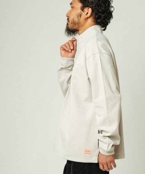 BIG MIKE(ビッグマイク)の「BIG MIKE ビッグマイク/ 10オンス ハーフジップ ロンT 長袖カットソー // 102438720(Tシャツ/カットソー・メンズ・グレー系その他/チャコールグレー/グリーン系その他・MEDIUM/LARGE/X-LARGE)」の14枚目の写真