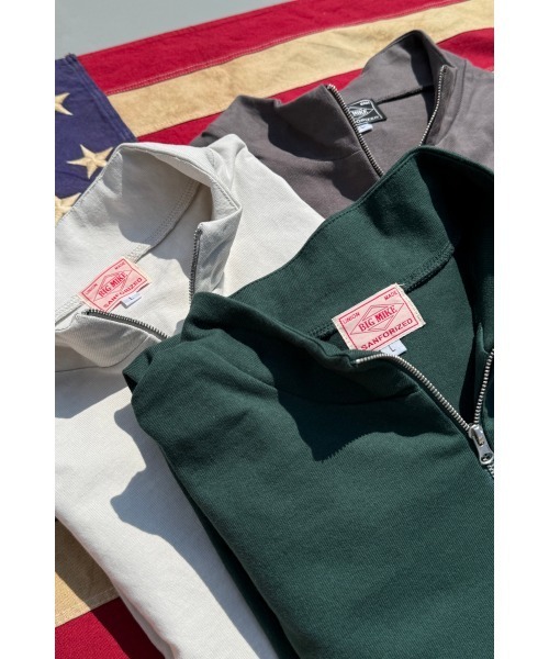 BIG MIKE(ビッグマイク)の「BIG MIKE ビッグマイク/ 10オンス ハーフジップ ロンT 長袖カットソー // 102438720(Tシャツ/カットソー・メンズ・グレー系その他/チャコールグレー/グリーン系その他・MEDIUM/LARGE/X-LARGE)」の22枚目の写真