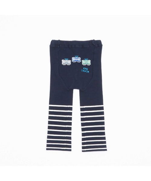 KP BOY（ケーピーボーイ）の「日本製/電車柄ベビータイツスパッツ(80～90)（その他パンツ・キッズ・エメラルド/ネイビー・80ｃｍ/90cm）」の4枚目の写真