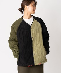 リップストップキルティングノーカラーJKT