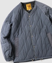 リップストップキルティングノーカラーJKT