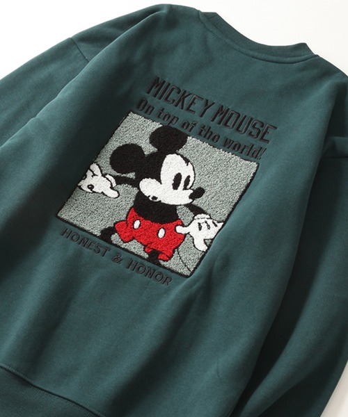Disney(ディズニー)の「【Disney/ディズニー】裏起毛 アートワークデザイン ボックスサガラ刺繍 ワイドシルエット スウェット(スウェット・メンズ・アイボリー/ブルーグリーン・LL/M/L)」の21枚目の写真
