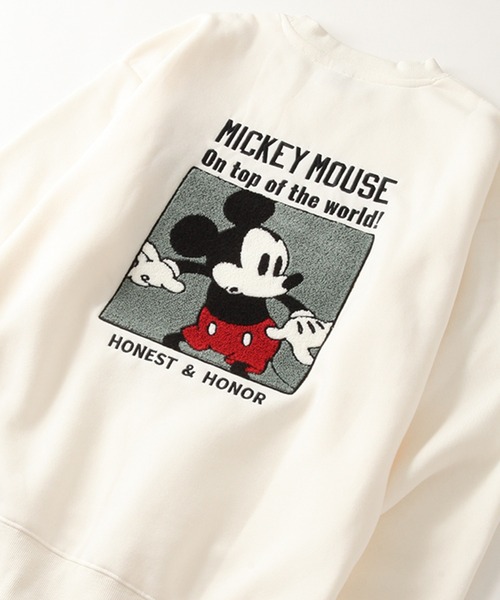 Disney(ディズニー)の「【Disney/ディズニー】裏起毛 アートワークデザイン ボックスサガラ刺繍 ワイドシルエット スウェット(スウェット・メンズ・アイボリー/ブルーグリーン・LL/M/L)」の19枚目の写真