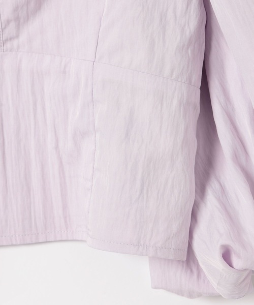 Heather（ヘザー）の「フロントホックブラウス（半袖）　137988（シャツ/ブラウス・レディース・アイボリー/ブラック/ライラック・FREE）」の7枚目の写真