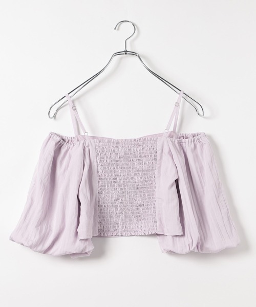 Heather（ヘザー）の「フロントホックブラウス（半袖）　137988（シャツ/ブラウス・レディース・アイボリー/ブラック/ライラック・FREE）」の8枚目の写真