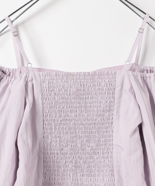 Heather（ヘザー）の「フロントホックブラウス（半袖）　137988（シャツ/ブラウス・レディース・アイボリー/ブラック/ライラック・FREE）」の9枚目の写真