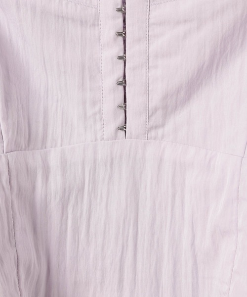 Heather（ヘザー）の「フロントホックブラウス（半袖）　137988（シャツ/ブラウス・レディース・アイボリー/ブラック/ライラック・FREE）」の10枚目の写真