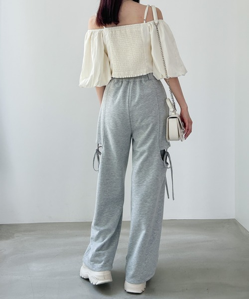 Heather（ヘザー）の「フロントホックブラウス（半袖）　137988（シャツ/ブラウス・レディース・アイボリー/ブラック/ライラック・FREE）」の18枚目の写真