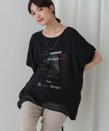 シアーレイヤードコラージュＴシャツ