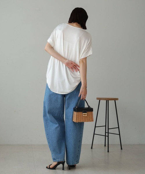 Bou Jeloud（ブージュルード）の「シアーレイヤードコラージュＴシャツ（Tシャツ/カットソー・レディース・オフホワイト/ブラック・FREE）」の15枚目の写真