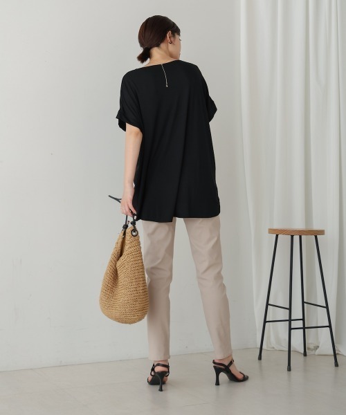 Bou Jeloud（ブージュルード）の「シアーレイヤードコラージュＴシャツ（Tシャツ/カットソー・レディース・オフホワイト/ブラック・FREE）」の5枚目の写真