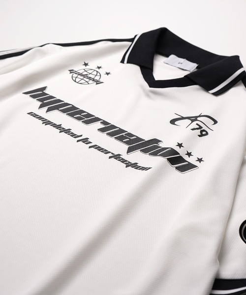 セール】25SS 襟付き半袖サッカーTシャツ ユニフォームライク