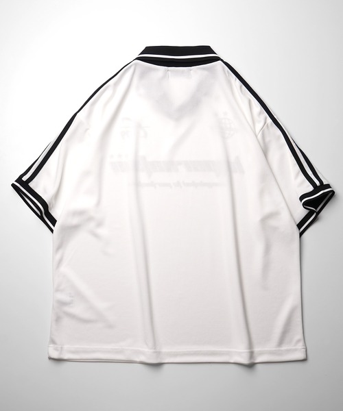 ILL'S(イルズ)の「襟付き半袖サッカーTシャツ ユニフォームライク メンズ レディース(Tシャツ/カットソー・メンズ・ホワイト/ブラック/ネイビー・M/L)」の8枚目の写真