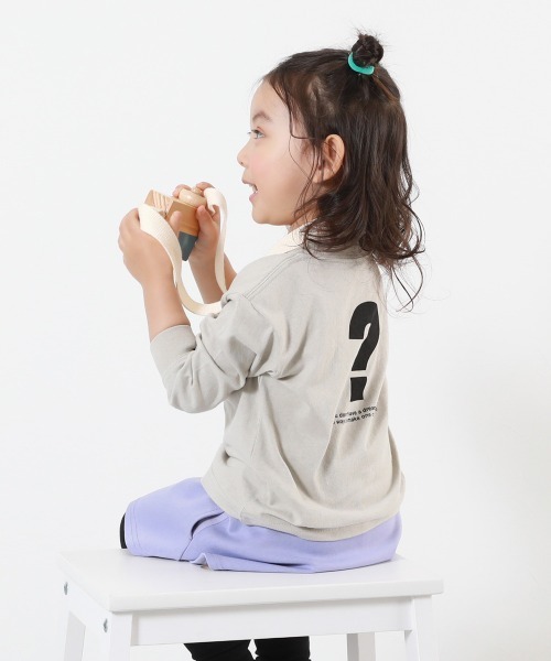 devirock（デビロック）の「綿100% デビラボ プリント袖リブ 長袖Tシャツ（Tシャツ/カットソー・キッズ・グレー系その他/ブラック系その他2/ブルー系その他2/ホワイト系その他/オレンジ系その他2/ブラック系その他4/オレンジ系その他/ブラック系その他/ブラック系その他3/グレー系その他6/ブルー系その他/グレー系その他2/グレー系その他3/グリーン系その他/グレー系その他4/グレー系その他5・90cm/100cm/110cm/120cm/130cm/140cm/150cm/160cm）」の22枚目の写真