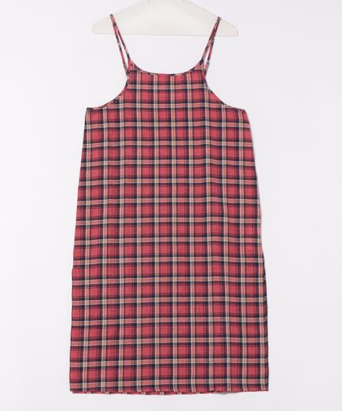 nemne store(ネンネストア)の「【低身長サイズあり】チェック柄キャミワンピース(ワンピース・レディース・ブルー/レッド・SMALL/MEDIUM)」の5枚目の写真