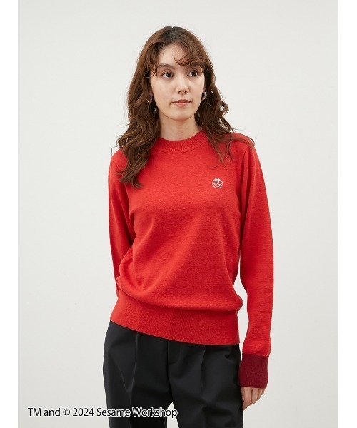 Mila Owen（ミラオーウェン）の「【SESAME STREET】クルーネック刺繍