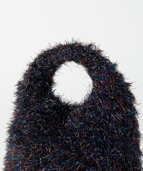 BEAUTY&YOUTH UNITED ARROWS（ビューティーアンドユースユナイテッドアローズ）の「ニット ラメ ワンハンドル バッグ（ハンドバッグ・レディース・ブラック/ライトグレー・FREE）」の16枚目の写真