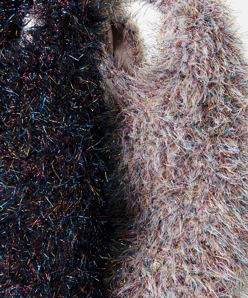 BEAUTY&YOUTH UNITED ARROWS（ビューティーアンドユースユナイテッドアローズ）の「ニット ラメ ワンハンドル バッグ（ハンドバッグ・レディース・ブラック/ライトグレー・FREE）」の20枚目の写真