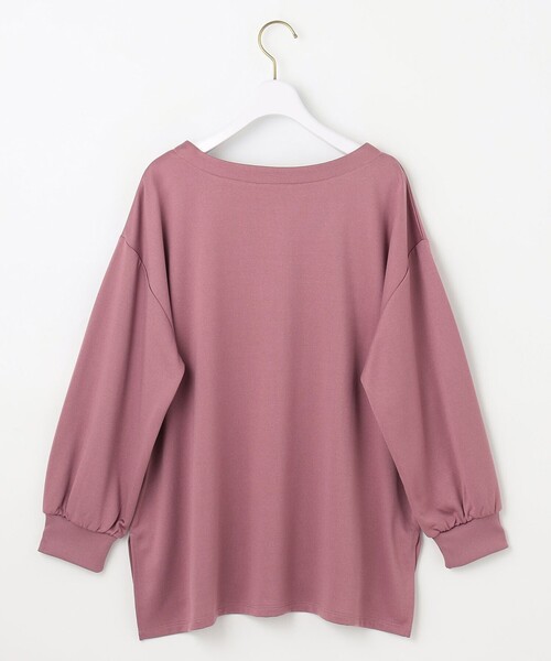 ANY SIS(エニィスィス)の「【洗える】ミニ裏毛エンボスロゴ カットソー(Tシャツ/カットソー・レディース・グレー系/アイボリー系/ピンク系・0)」の12枚目の写真