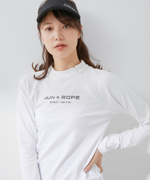まままま☻　JUN&ROPE ロープRプリント衿付き長袖カットソー　S 楽天市場】Tシャツ カットソー レディース トップス ロング ロン