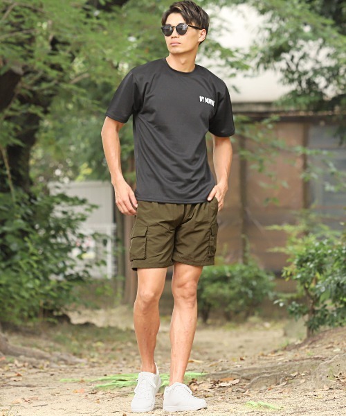 LUXSTYLE(ラグスタイル)の「ナイロンカーゴショーツ(カーゴパンツ・メンズ・ホワイト/ブラック/ベージュ/ネイビー/オリーブ/チャコール・M/L/XL)」の11枚目の写真
