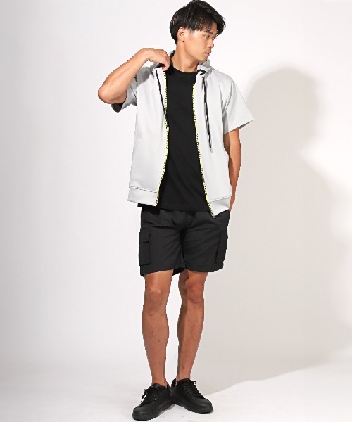 LUXSTYLE(ラグスタイル)の「ナイロンカーゴショーツ(カーゴパンツ・メンズ・ホワイト/ブラック/ベージュ/ネイビー/オリーブ/チャコール・M/L/XL)」の16枚目の写真
