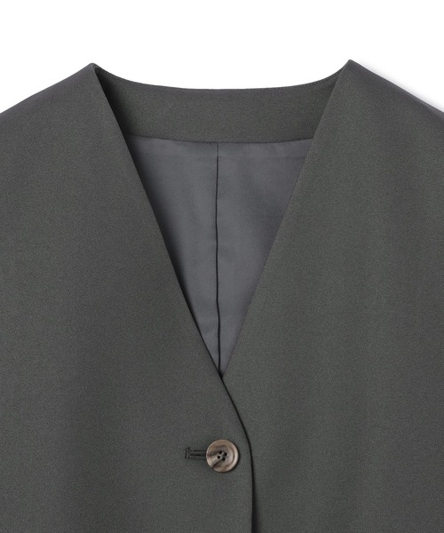 N.O.R.C(ノーク)の「コンフォータブルショートベスト(ベスト・レディース・ダークグレー/ネイビー・フリー)」の7枚目の写真