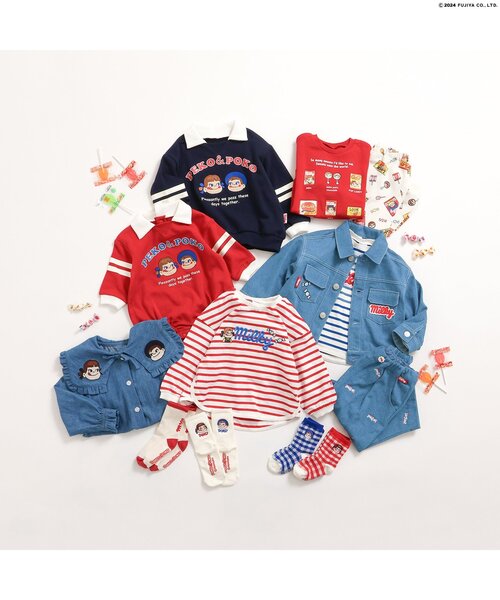 apres les cours（アプレレクール）の「PEKO&POKO デニムパンツ（デニムパンツ・キッズ・インディゴブルー・130/120/110/100/90/80）」の4枚目の写真