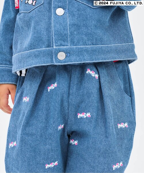 apres les cours（アプレレクール）の「PEKO&POKO デニムパンツ（デニムパンツ・キッズ・インディゴブルー・130/120/110/100/90/80）」の2枚目の写真