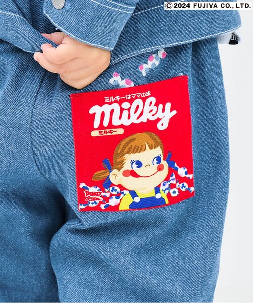 apres les cours（アプレレクール）の「PEKO&POKO デニムパンツ（デニムパンツ・キッズ・インディゴブルー・130/120/110/100/90/80）」の3枚目の写真