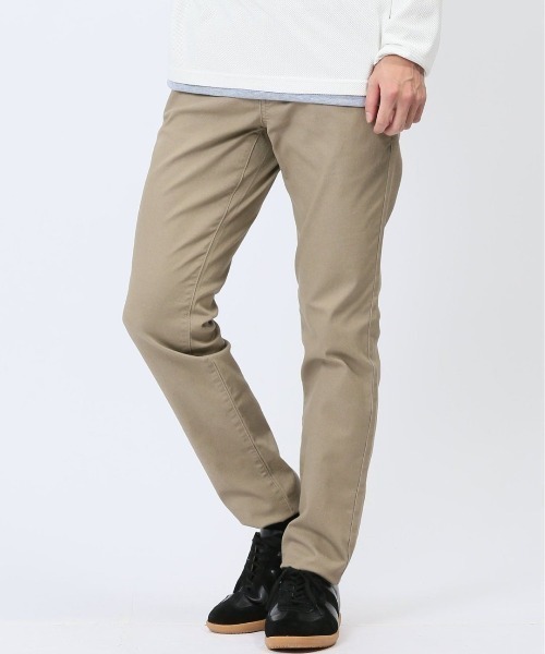 m.f.エディトリアル メンズ クロスストレッチ トラウザースキニーパンツ 裏カラー