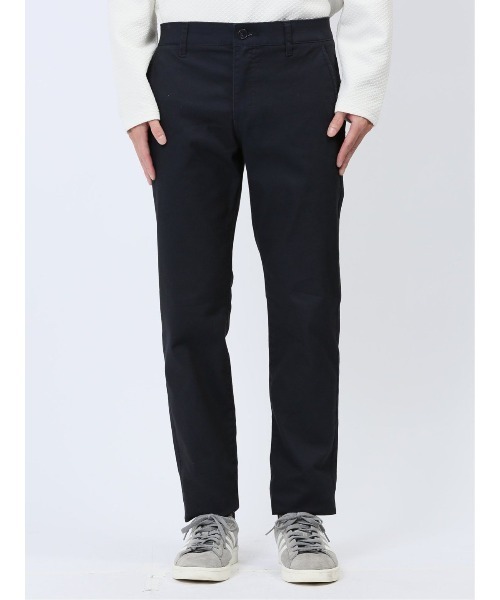 m.f.エディトリアル メンズ クロスストレッチ トラウザースキニーパンツ 裏カラー