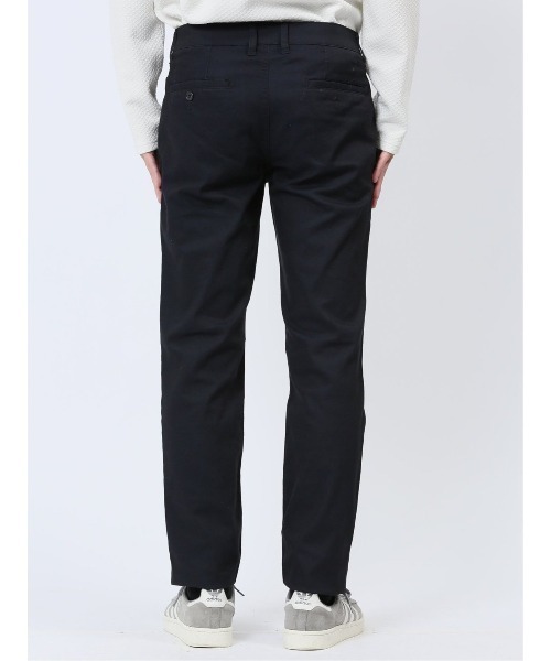 m.f.エディトリアル メンズ クロスストレッチ トラウザースキニーパンツ 裏カラー