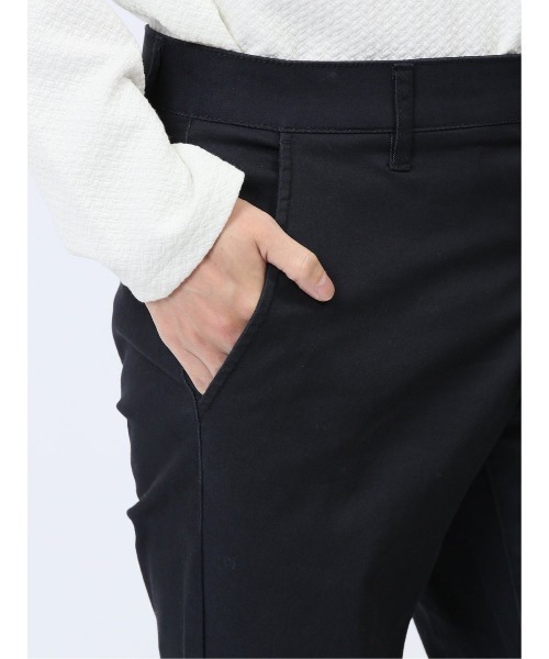 m.f.エディトリアル メンズ クロスストレッチ トラウザースキニーパンツ 裏カラー
