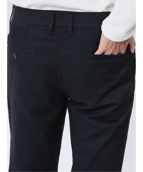 m.f.エディトリアル メンズ クロスストレッチ トラウザースキニーパンツ 裏カラー