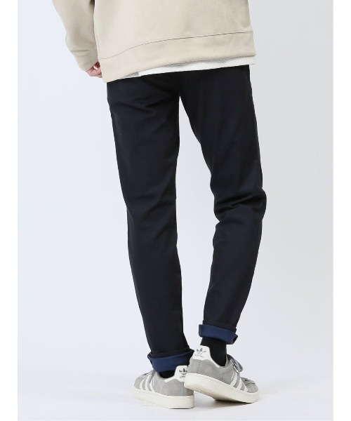 m.f.エディトリアル メンズ クロスストレッチ トラウザースキニーパンツ 裏カラー