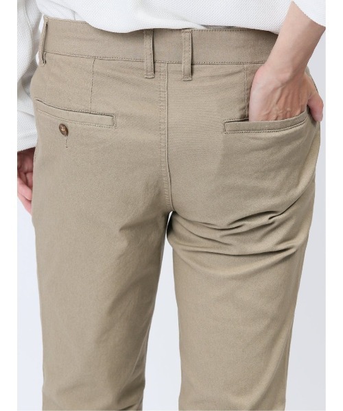 m.f.エディトリアル メンズ クロスストレッチ トラウザースキニーパンツ 裏カラー