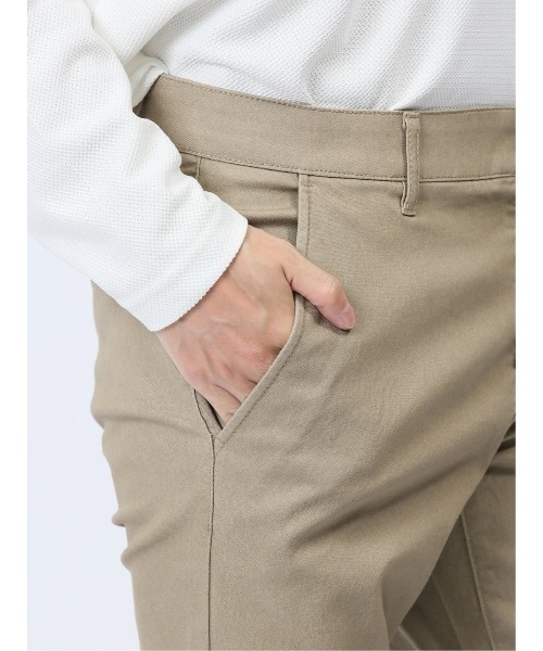 m.f.エディトリアル メンズ クロスストレッチ トラウザースキニーパンツ 裏カラー