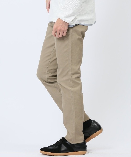 m.f.エディトリアル メンズ クロスストレッチ トラウザースキニーパンツ 裏カラー