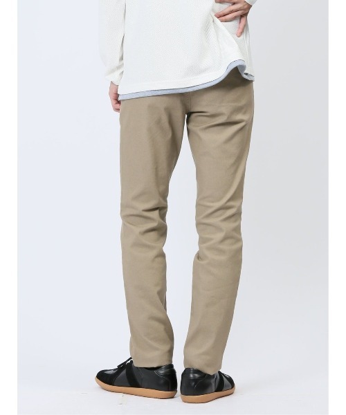 m.f.エディトリアル メンズ クロスストレッチ トラウザースキニーパンツ 裏カラー