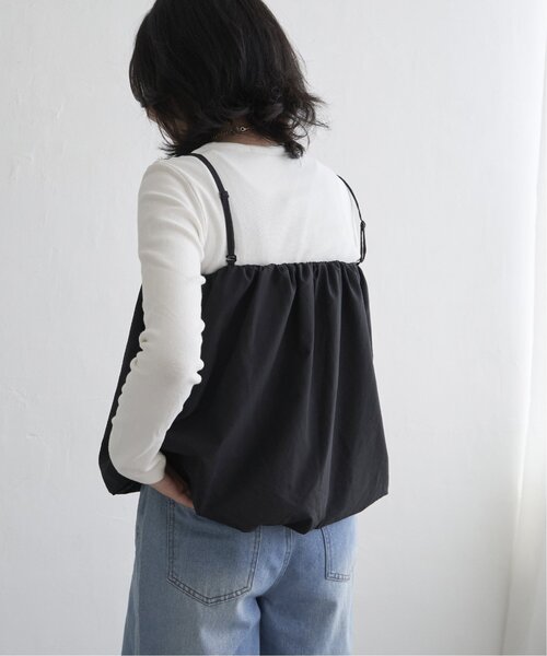 VENCEEXCHANGE(ヴァンスエクスチェンジ)の「ナイロンバルーン2WAY(キャミソール・レディース・ブラック/オフホワイト・FREE)」の9枚目の写真