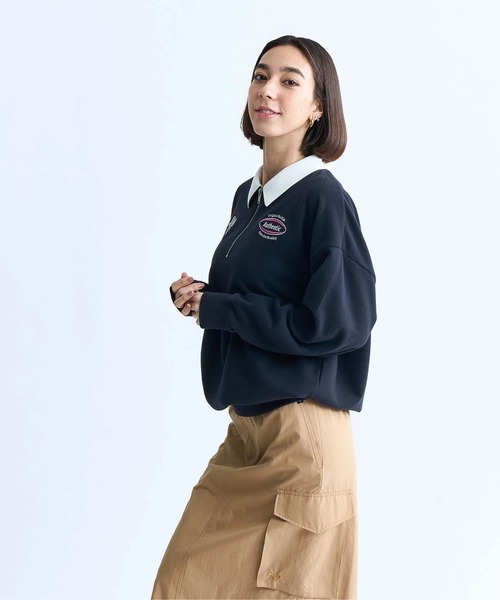 ROXY(ロキシー)の「BE YOU/ロキシーハーフジップスウェット(スウェット・レディース・ブラック/ホワイト/グリーン・SMALL/MEDIUM/LARGE)」の6枚目の写真
