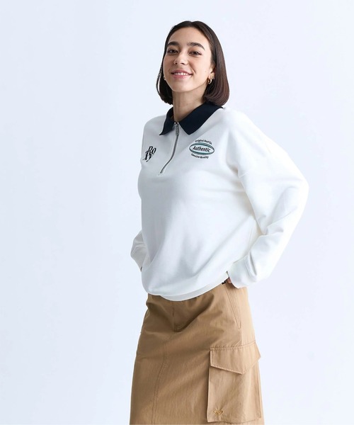 ROXY(ロキシー)の「BE YOU/ロキシーハーフジップスウェット(スウェット・レディース・ブラック/ホワイト/グリーン・SMALL/MEDIUM/LARGE)」の12枚目の写真