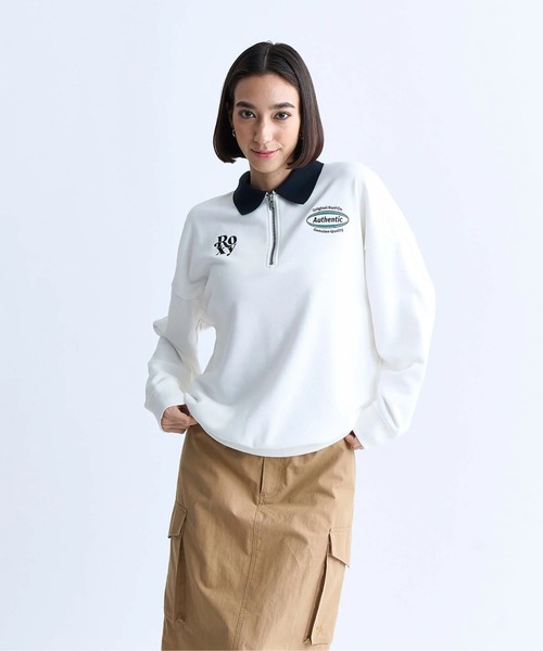 ROXY(ロキシー)の「BE YOU/ロキシーハーフジップスウェット(スウェット・レディース・ブラック/ホワイト/グリーン・SMALL/MEDIUM/LARGE)」の14枚目の写真